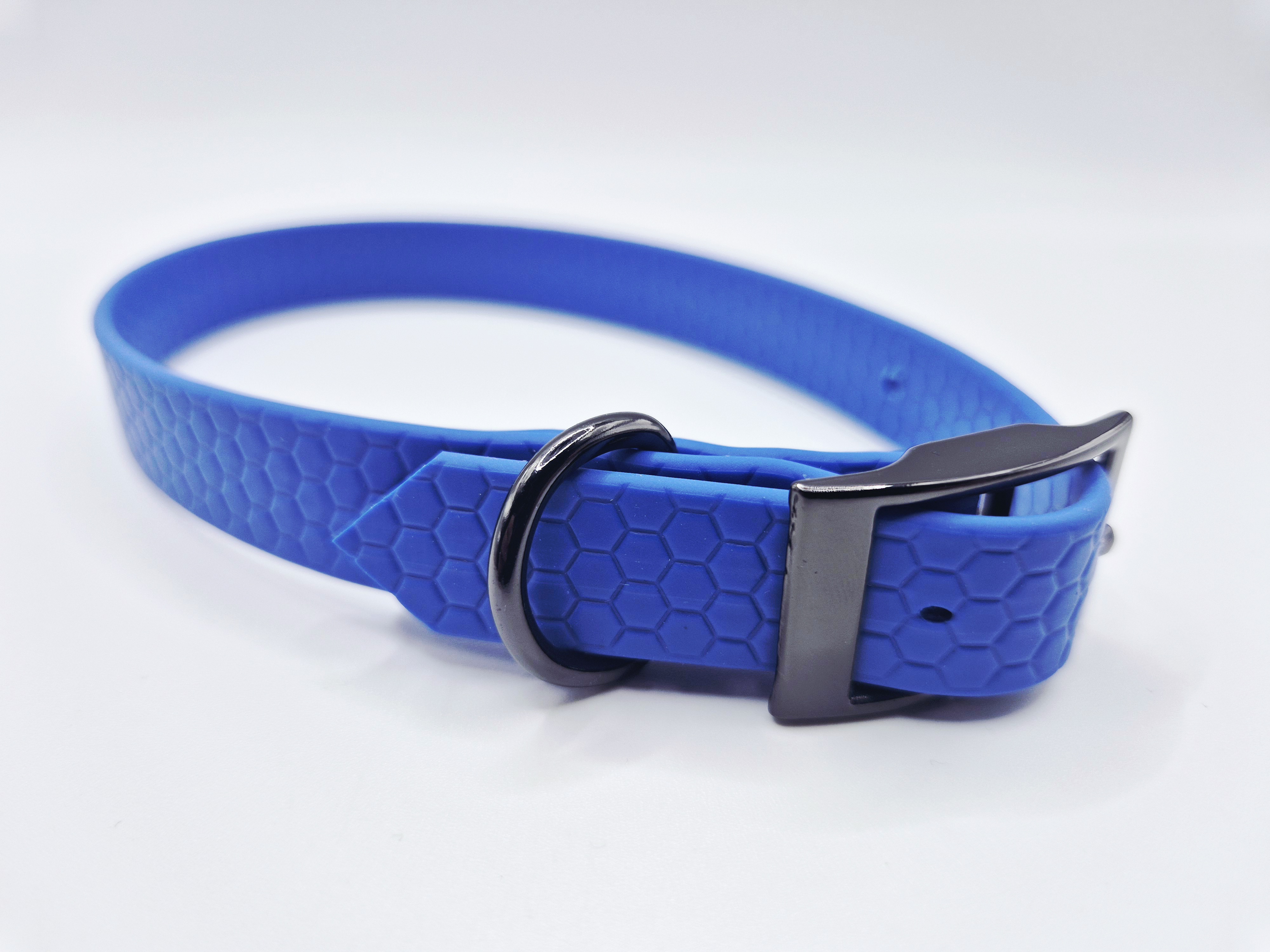 Hexa Halsband Mittelblau